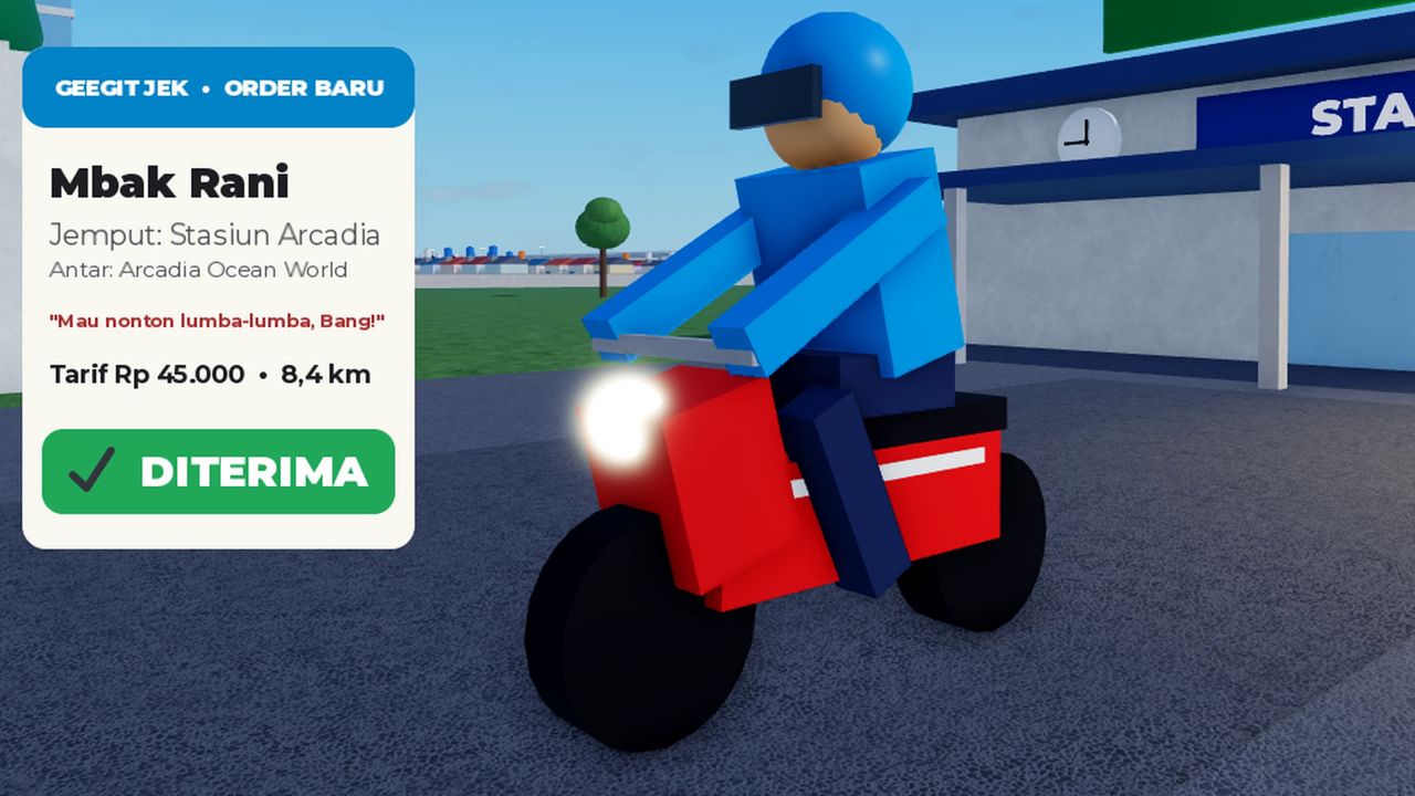 Arcadia Life: pengemudi GeeGit Jek menerima order dari Stasiun Arcadia