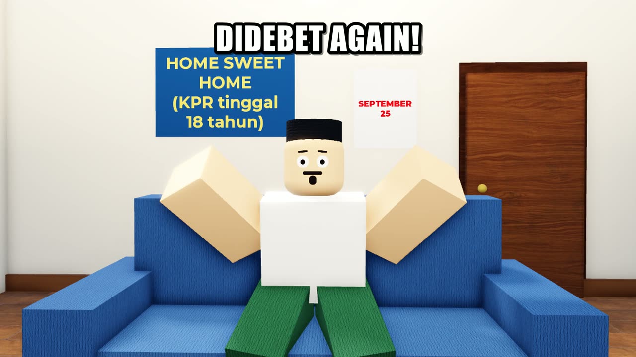 Bapak melonjak kaget, tulisan DIDEBET AGAIN
