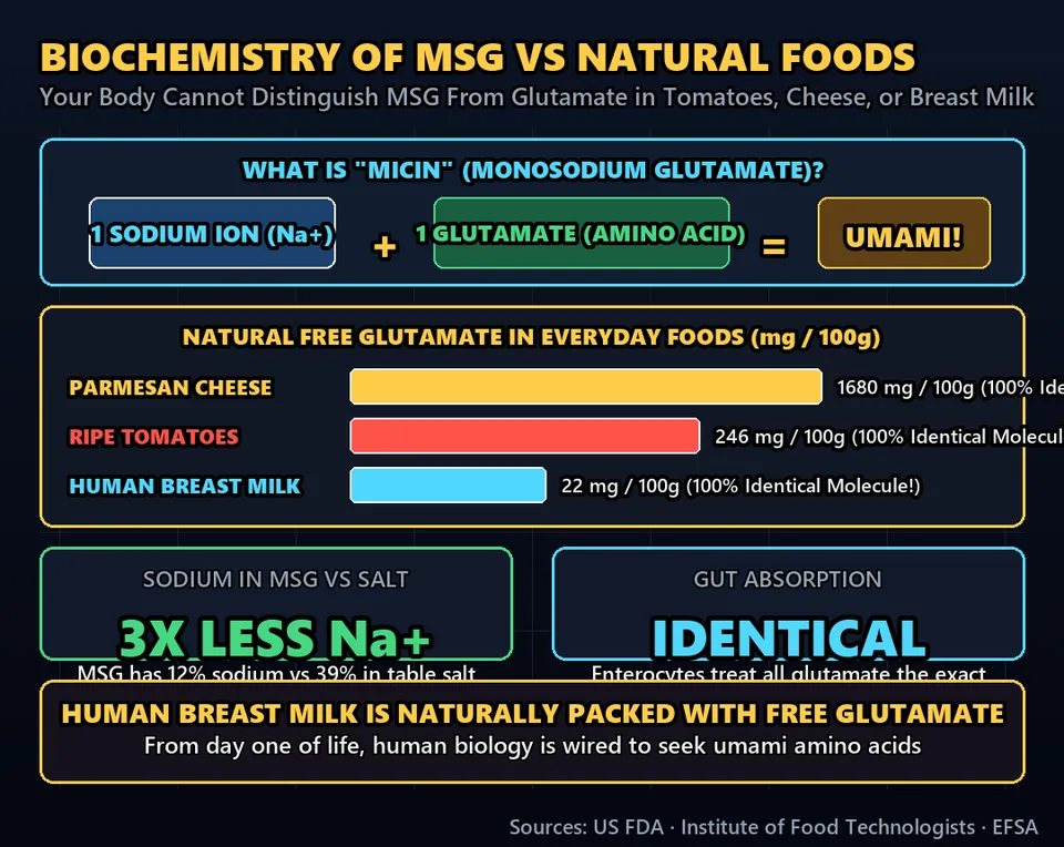 Diagram GeeGit: For fifty years, millions of people have believed that MSG damages your brain and causes instant headaches.