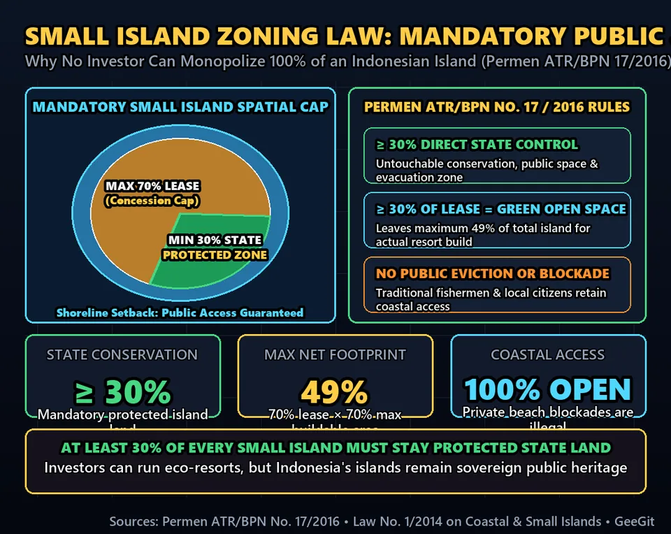 Diagram GeeGit: Under Indonesia's constitution and strict nineteen-sixty agrarian laws, only Indonesian citizens can hold freehold property titles.