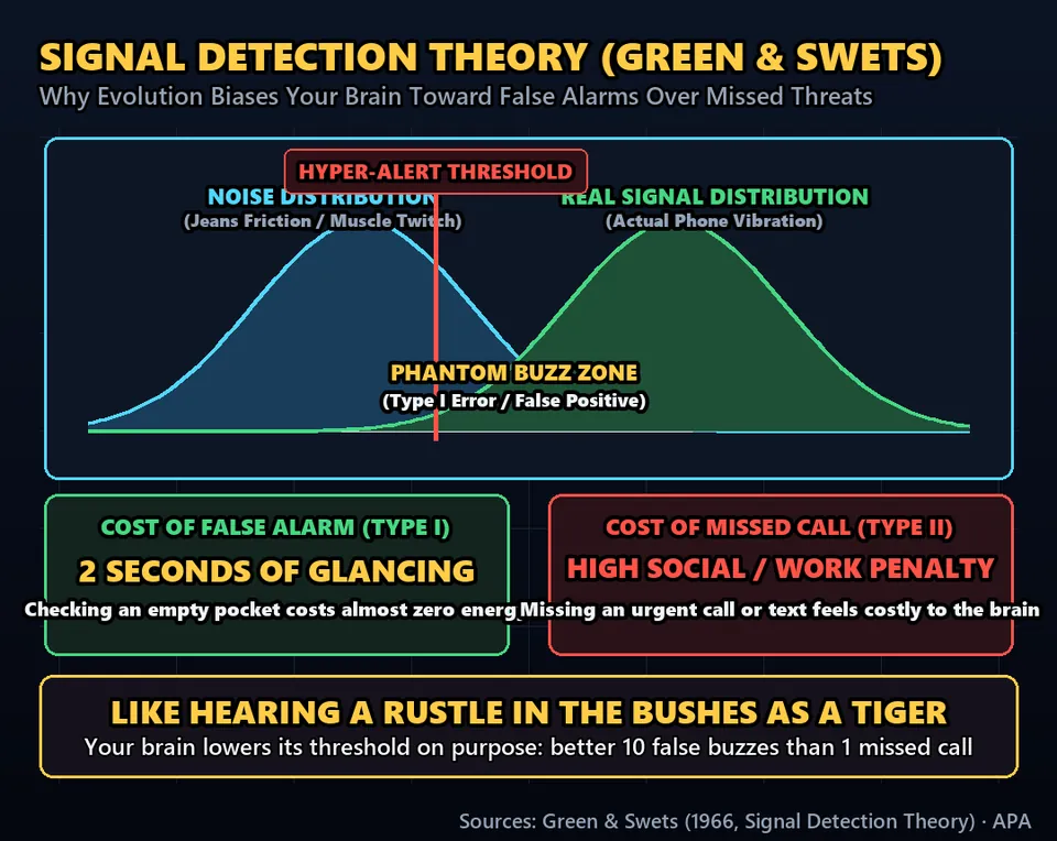 Diagram GeeGit: Because your brain is constantly anticipating dopamine from incoming texts, it sets its alert threshold razor thin.