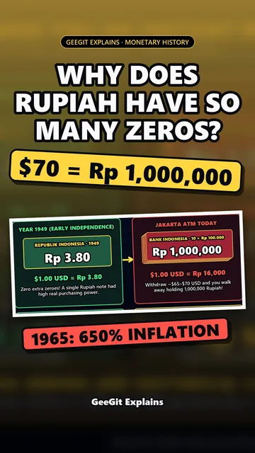 Sampul: Kenapa nol di rupiah banyak sekali? Sejarah redenominasi
